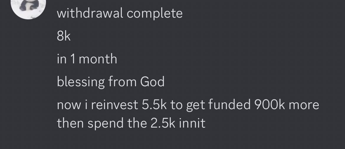 One of my Fortune University pupils on his first month of live account trading. With 900k of funding incoming, he will soon be making 80,000$ a month. Quite ridiculous for a young adult. All of my team members are on the right track. Proud of everyone.