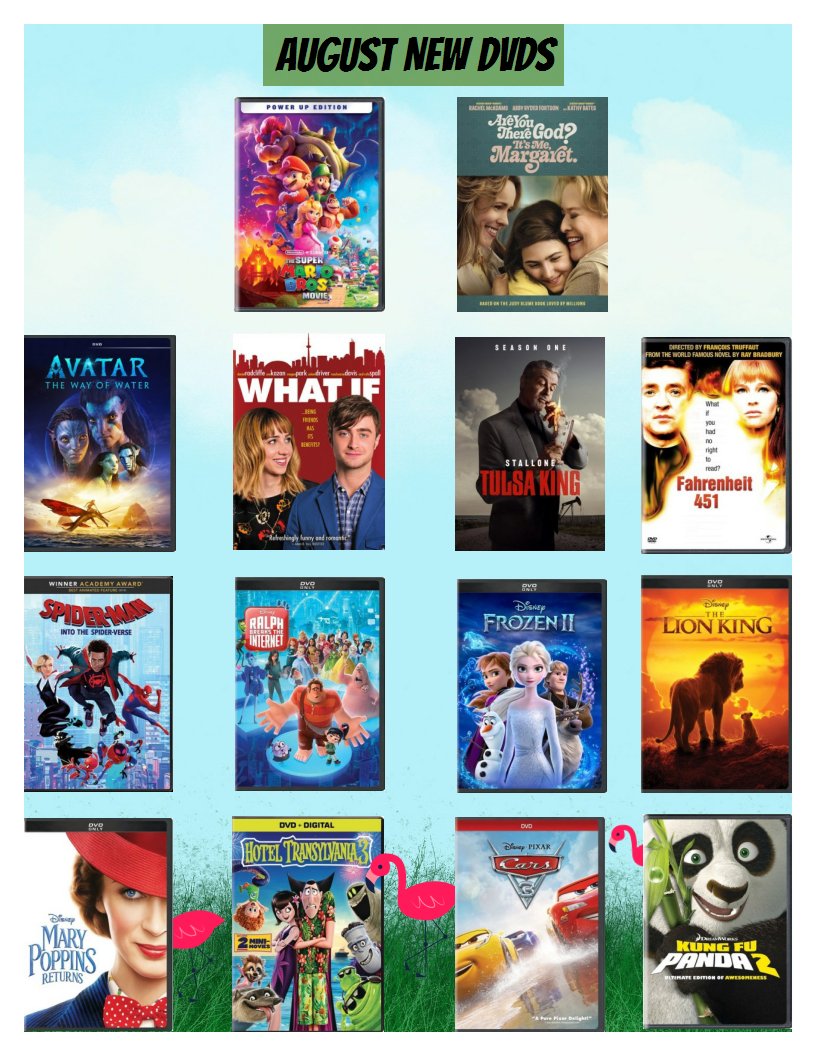 Check out the new movies we have available in August!    #movies #Augustmovies #DVDs #movies #newmovies    libraryaware.com/2TWW8H