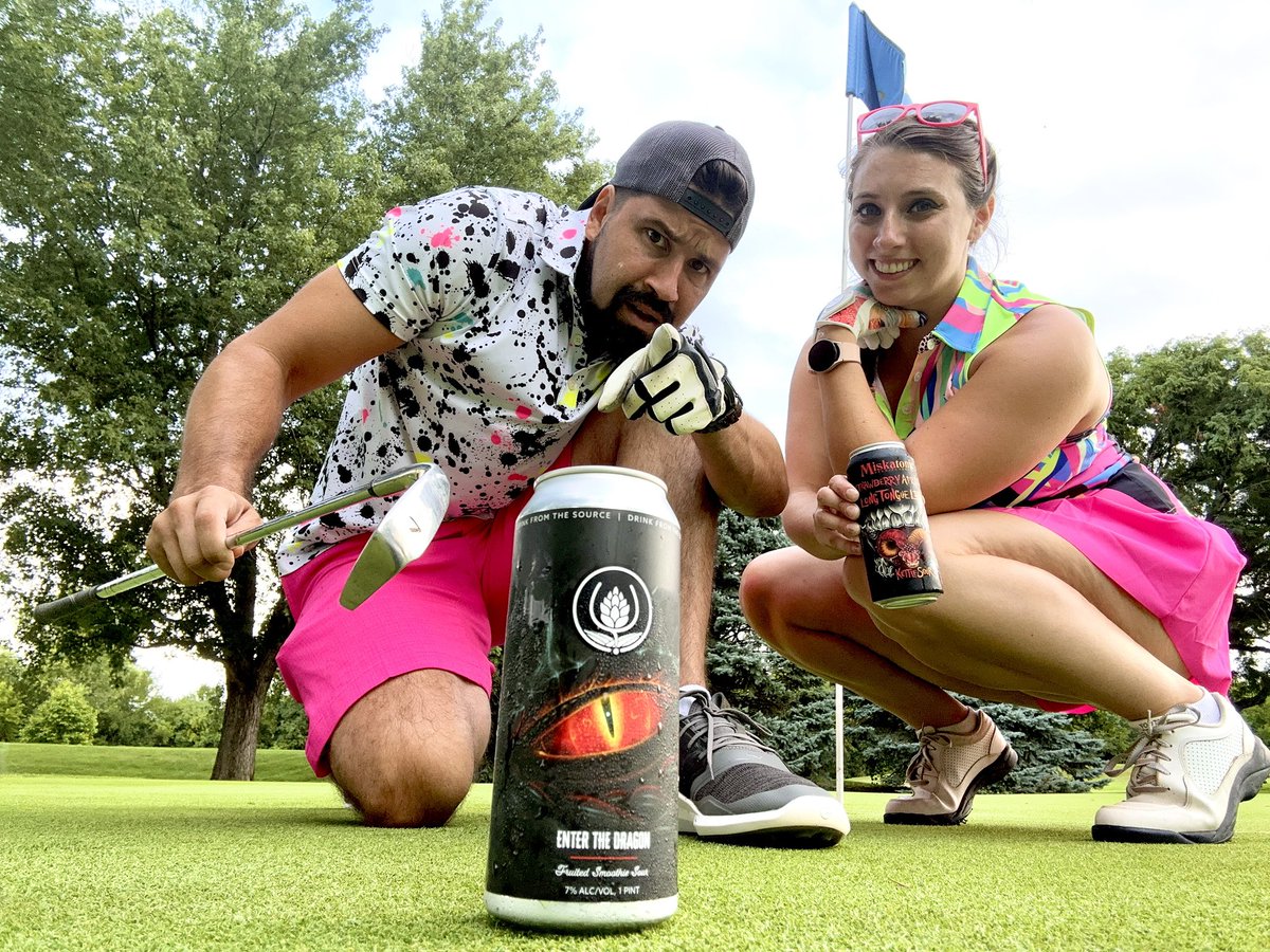 When you’re bad at golf but worse at blending in… 🐉 <a href="/MiskatonicBeer/">Miskatonic Brewing</a>