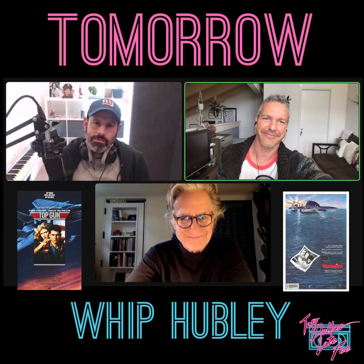2dollarlatefee's tweet photo. Our interview with Whip Hubley drops tomorrow! Don’t miss it!
📼❤️📼
#whiphubley #russkies #topgun #80snostalgia #80smovies #totally80s https://t.co/L89MWuJCl2