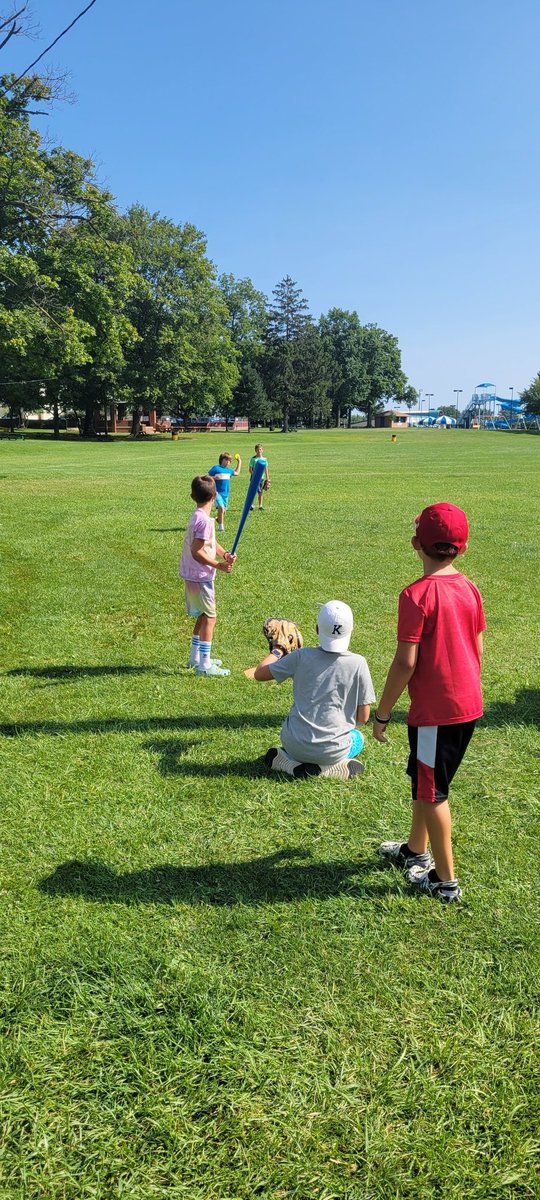 wickrecdaycamp's tweet photo. Last week of Summer Day Camp 2023...playing in the rain, Baseball, &amp; Capture the Flag in the gardens #CompetitiveCampers https://t.co/g0oMIaWwYG