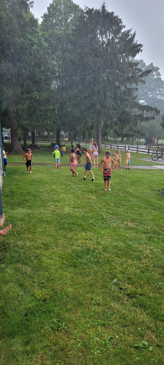 wickrecdaycamp's tweet photo. Last week of Summer Day Camp 2023...playing in the rain, Baseball, &amp; Capture the Flag in the gardens #CompetitiveCampers https://t.co/g0oMIaWwYG