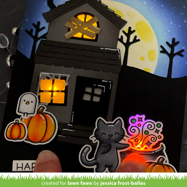 Jessica's brilliant Build-A-House Halloween card lights up the nighttime sky! She shows step-by-step how to create the circuit to make this extraordinary design! Check out the video tutorial today at the blog!

blog.lawnfawn.com/2023/08/lawn-f…