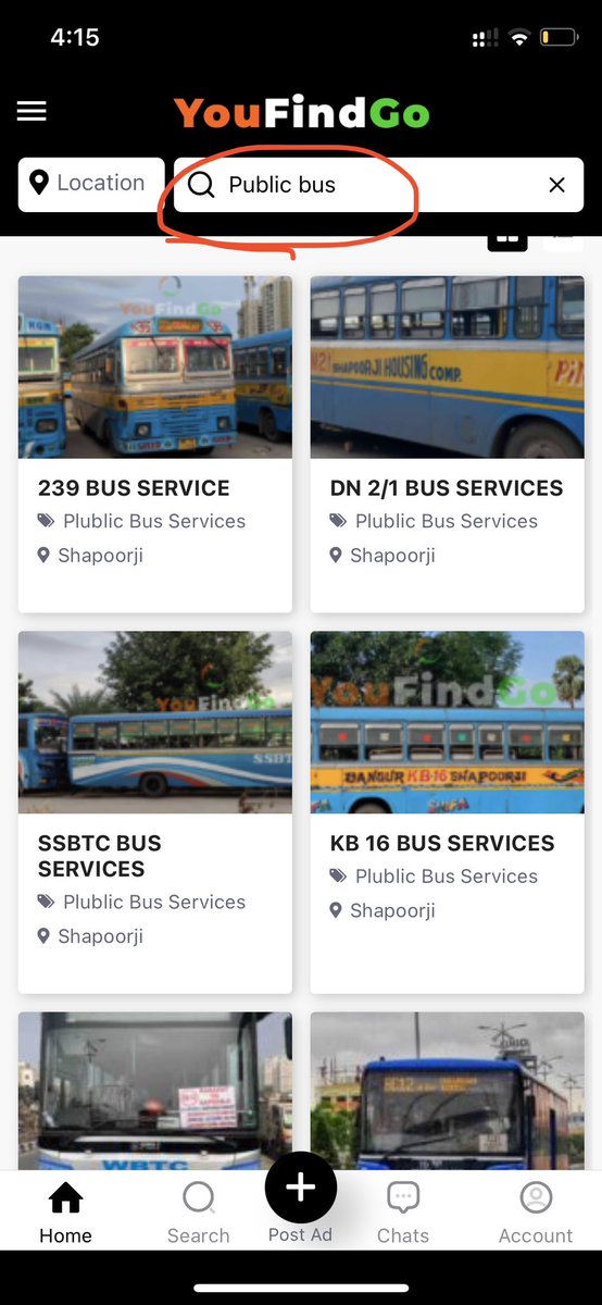 YouFindGo's tweet photo. Check all public buses from #Shapoorji to other destinations #KB16 #KB239 #PublicTransport https://t.co/CBZUImBvZ7