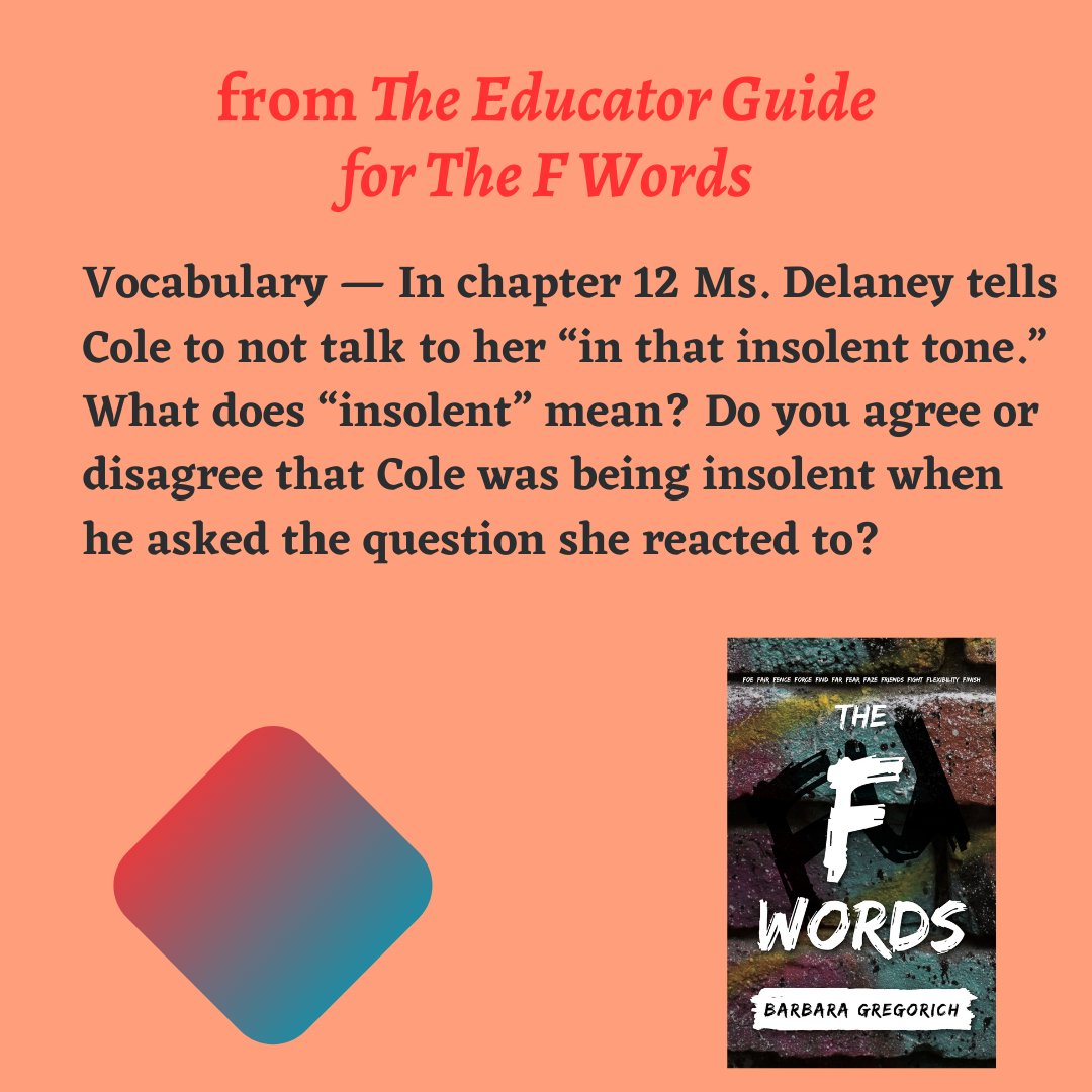 fwordsya's tweet image. @cityoflighpub @IBPA #teachers #englishteachers #teachersguide #educatorsguide #freeteachersguide #freeeducatorsguide #TeachingLiterature #fiction #literature #books #bookrecs #vocabulary #words #wordmeaning
