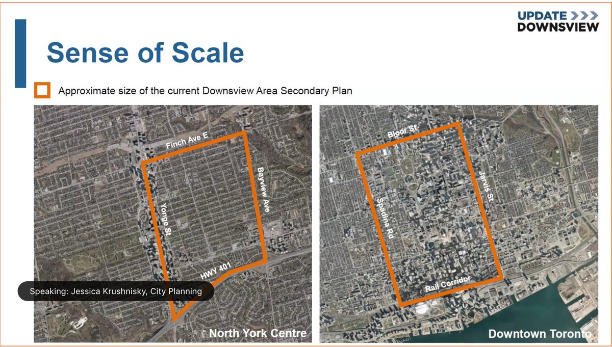 HousingNowTO's tweet photo. @shalimar_street @BABFairview @LegalWillowdale @PasternakTO @clc_sic @NorthcrestDev Yes, 100%. #Downsview master-plan area is MASSIVE plot of mostly Vacant-Land with 3 x TTC Subway Stations & a GO Train station.
Equivalent land-size to Downtown #TOCore from Bloor to Union Station between Spadina & Jarvis, ALL of it owned by Governments or Public-Sector Pension. https://t.co/otWshMmkda