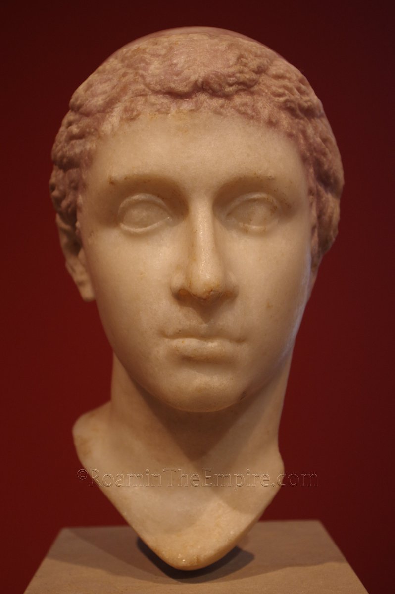 #OnThisDay in 30 BCE (also sometimes given as August 10th), Cleopatra VII Thea Philopator commits suicide in Alexandria. From the Altes Museum in #Berlin, a bust of Cleopatra from along the Via Appia near Genzano. Dated to 40-30 BCE. #Archaeology #RomanArchaeology