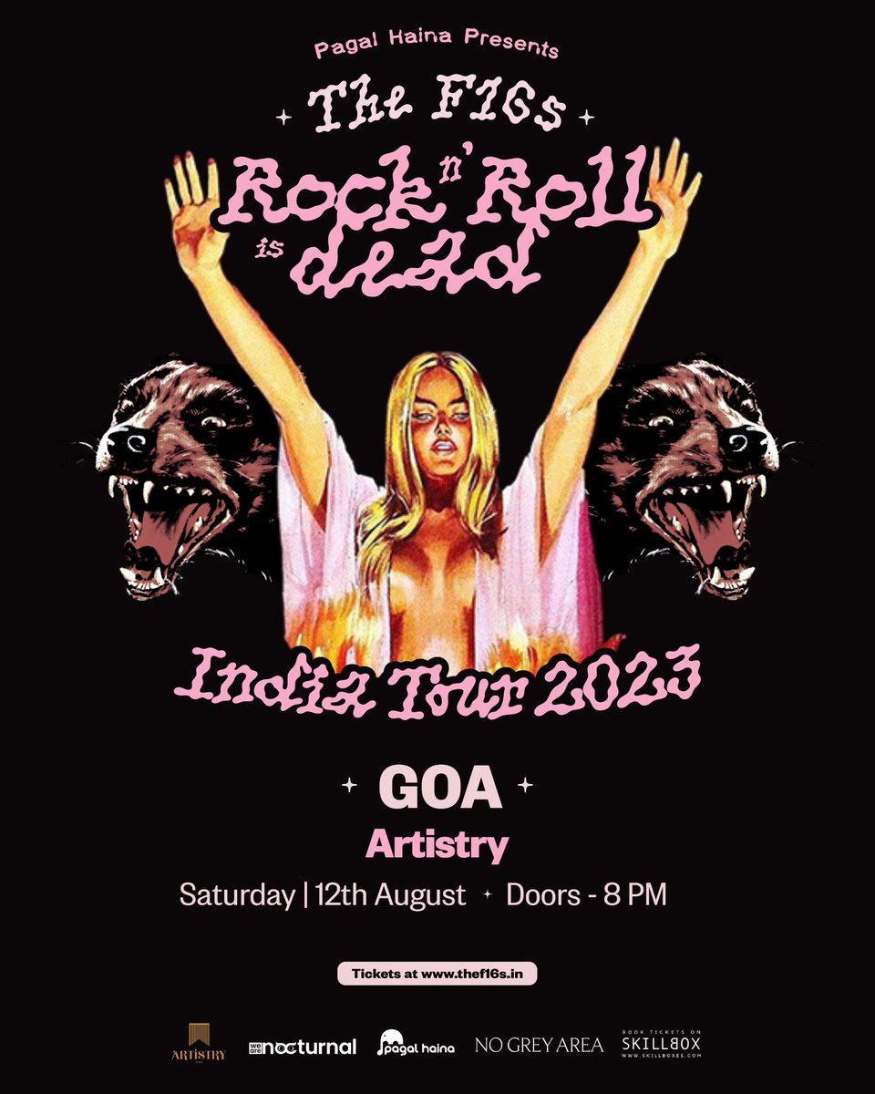 ArtistryLiveX's tweet photo. Tonight at 📍Artistry, Goa the alternate rock legends @TheF16s take over the stage to perform at for sold-out show! https://t.co/8KqTqzJZna