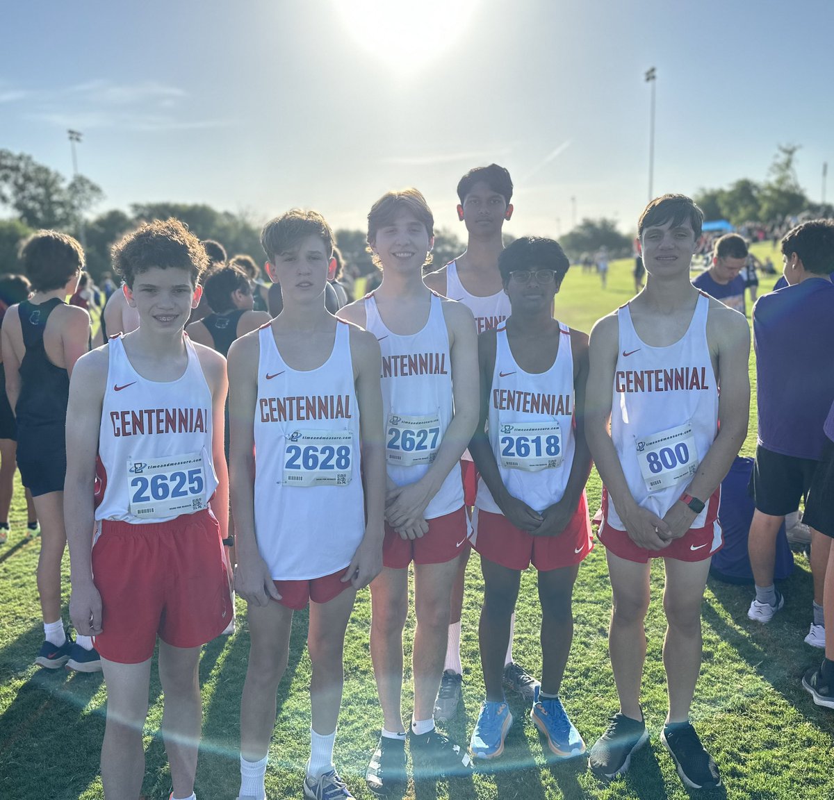 Cententrack's tweet photo. Great start to our season! ☀️🔥🔥🔥
@Friscoisdsports @Cen10titans @friscoisd 

S/O to the Volk family for providing breakfast to all of our teams!! https://t.co/kMZ8cEWwIJ
