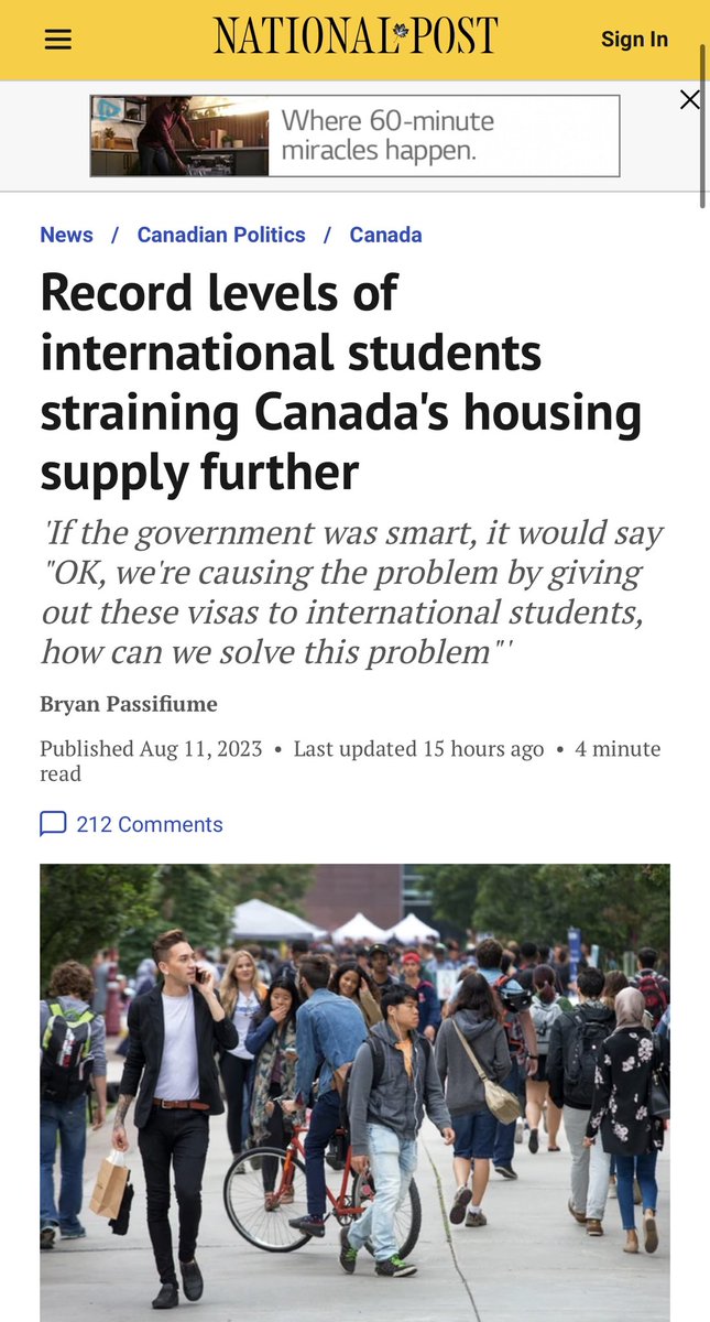 In addition to half a million immigrants and 400k temporary foreign workers, Canada received over 800k foreign students last year, one of the main reasons why rents are skyrocketing across the country. This invasion is destroying Canadians’ standard of living and must end!