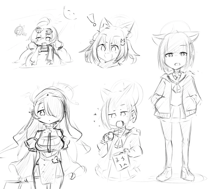 ブルアカらくがき・・・