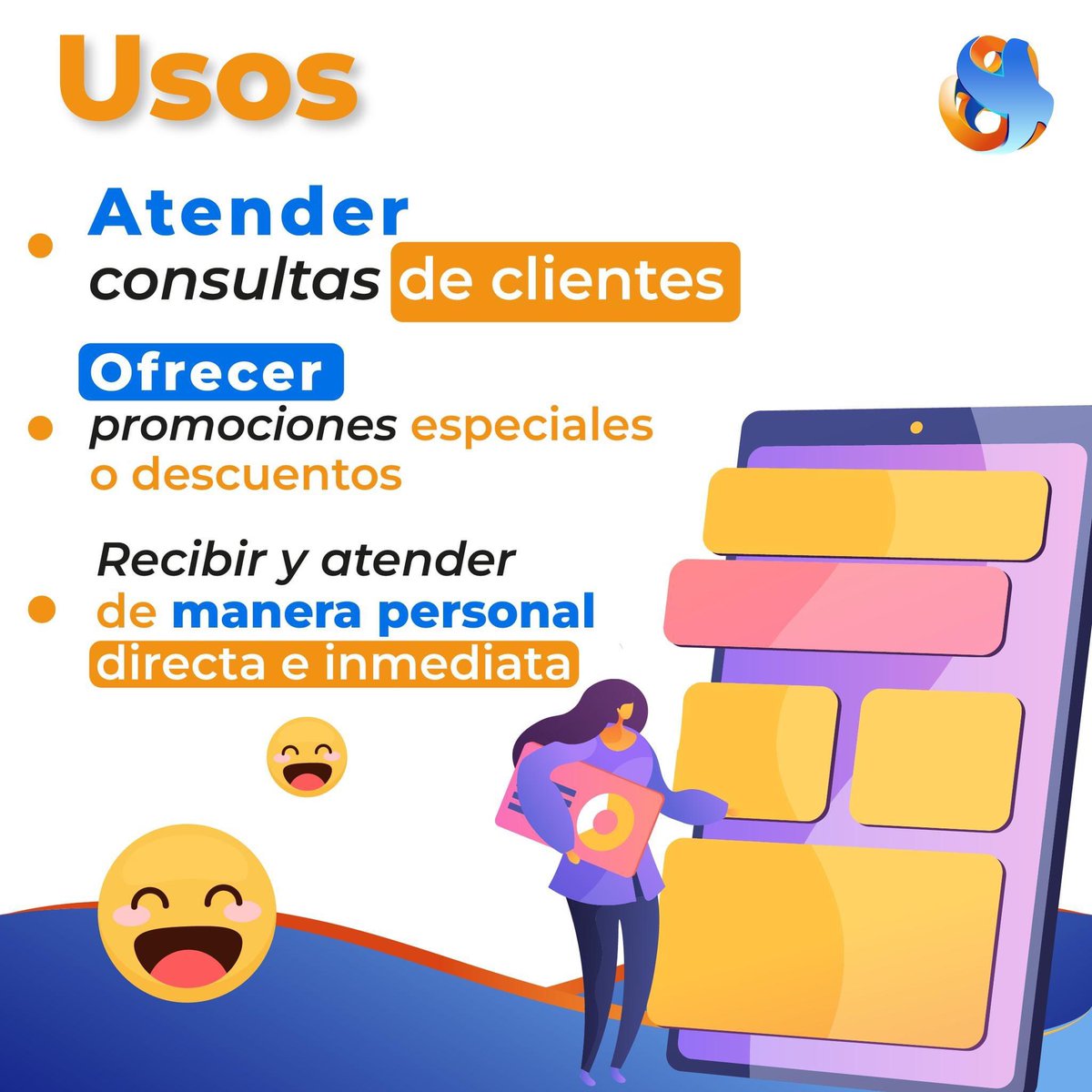 statussocialmed's tweet photo. ✨ ¿Aún no sabes todas las herramientas que puedes tener en un whatsapp? 

Hoy te contamos algunas de sus múltiples funciones, ¿Te gustaría crear nuevas estrategias de ventas? 
👉🏻 https://t.co/oVSkiS3Cs3

#marketing #marketingtips https://t.co/FClig2BrST