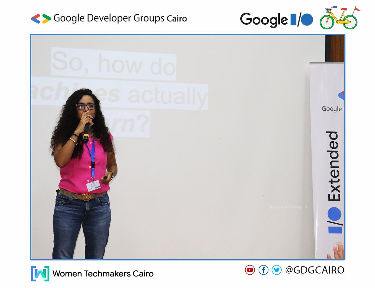 GDGCairo's tweet image. Now it is time for a great session with Deena Gergis 
Deena will take us on a journey to discover 
&quot; How do Machines actually learn &quot;

Grow your skills around the Google technology you love.💥
#IOExtended23 #IOExtendedWebEdition #IOExtended23Cairo #GoogleIO2023 #GDGCairo