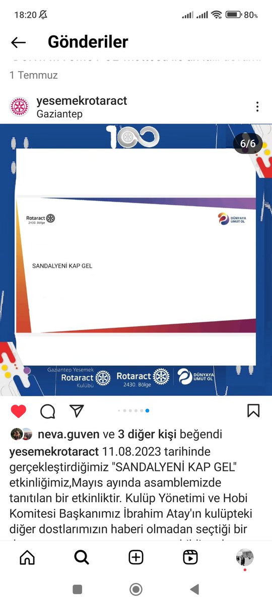 YesemekRotaract's tweet photo. 11.08.2023 tarihinde gerçekleştirdiğimiz "SANDALYENİ KAP GEL" etkinliğimiz,Mayıs ayında asamblemizde tanıtılan bir etkinliktir. https://t.co/4NCBat6cB6