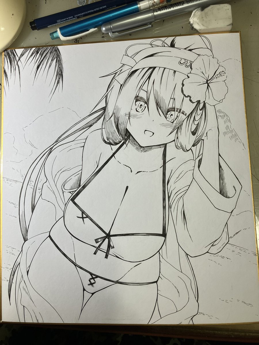 ということで明日はこの色紙4枚を配布します。
一枚2500円で12時から配布開始とさせてください。

よろしくお願いします。 