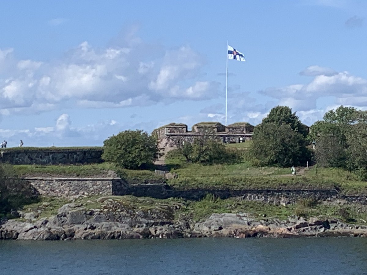 I usually sit in #Helsinki and look out to sea. Today I took the boat to Vallisaari and looked back - and remembered how lucky we are to live and work in this beautiful part of the world