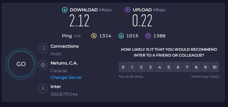 acido100x100's tweet image. Así estamos nuevamente desde las 8:00 am de hoy Sabado 12/08/2023 con el PESIMO servicio de @InterCliente @TuMundoInter no hay semana que no haya una falla, esto es una empresa y trabajamos en la nube, Urb. Montecristo, CCS
Contrato: 2500117302
@Conatel @sundde_ve #InterCliente