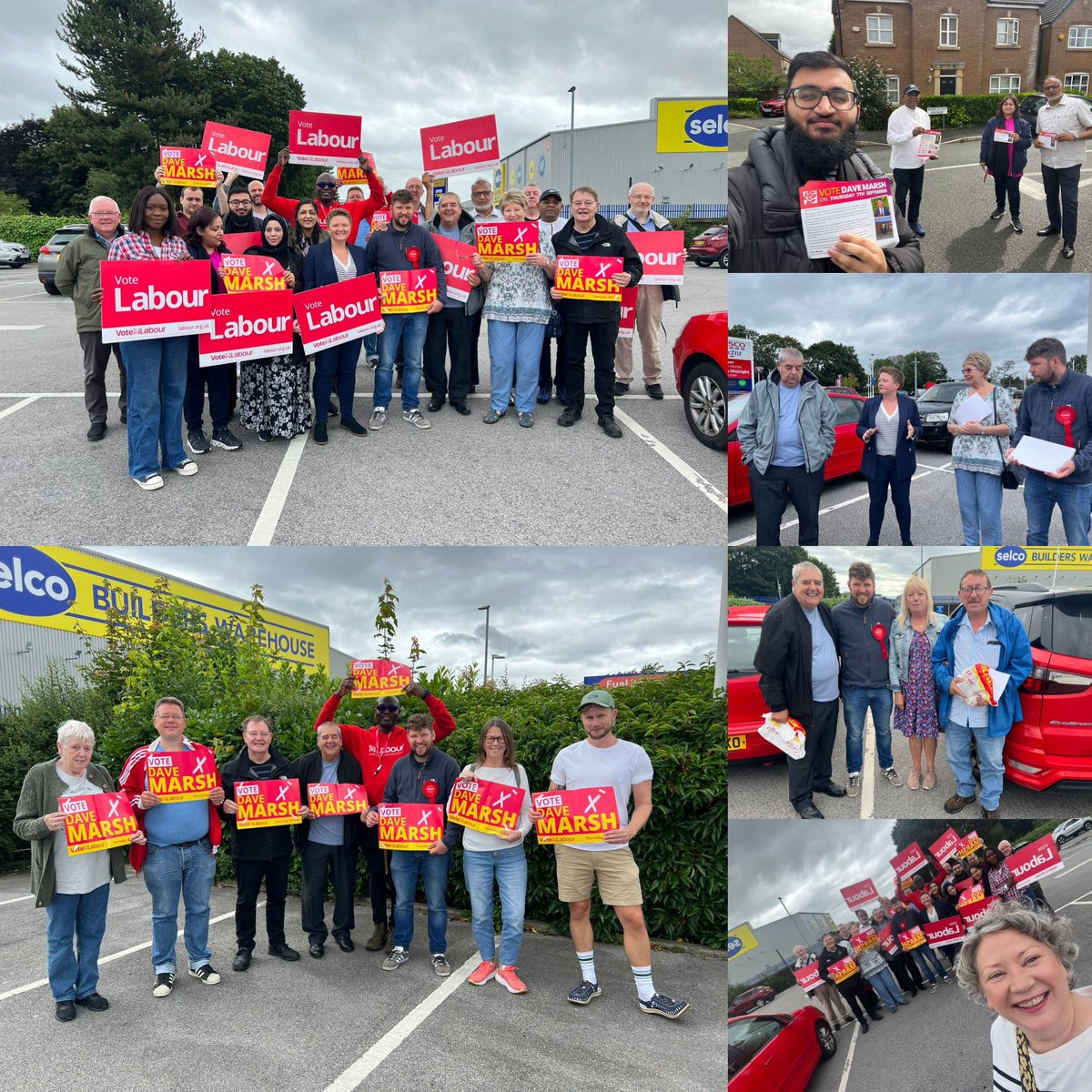 Today we officially launched the by-election campaign for Brooklands Labour to elect @davidgmarsh on 7th Sept. The hardworking Brooklands Labour Councillors @susanmmcooley & Glynn Evans work all year round to deliver for local residents & Dave is hitting the ground running 🗳️🌹