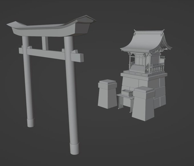 あっ!(俺狐つくる技術無いじゃん!!!!!!!!) #blender
