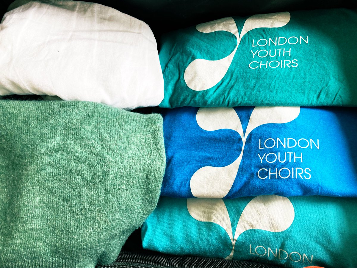 23 years after joining @natyouthchoir as an alto 2 myself, today I find myself packing my bags to take my own youth choir on a joint residential with them 💙