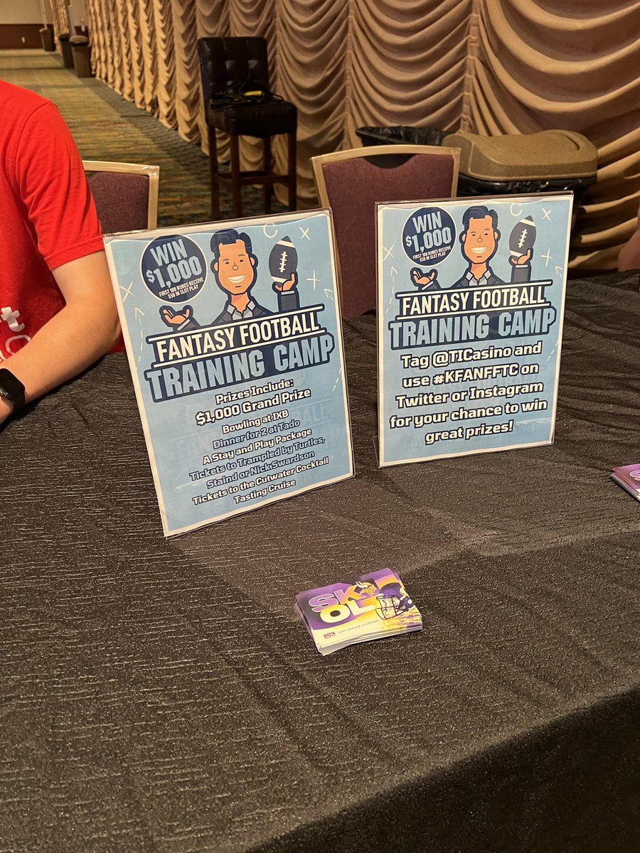 brenkat1304's tweet photo. Fantasy Football Weekly Training Camp is back!! 🏈❤️ #KFANfftc #kfan #fftc https://t.co/1DDEV34Msv