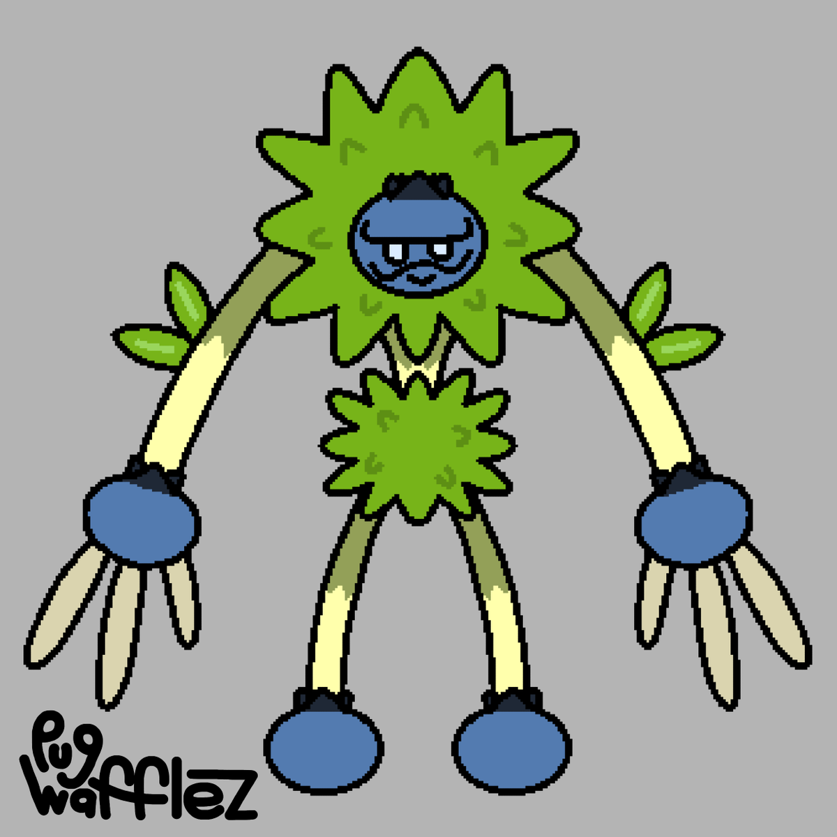 PugWafflez2's tweet photo. Beriblu has evolved!

Shruberi (Grass)

[ #pokemon #fakemon #PokemonScarletViolet  #creaturedesign  ] https://t.co/oxmB55QF67