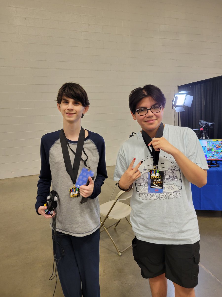 BuddBudsNC's tweet photo. As expected, @lolyoshi9 and Onin finish top 2 at Super SmashCon in doubles! #BuddBuds https://t.co/XcEMjzkdM1