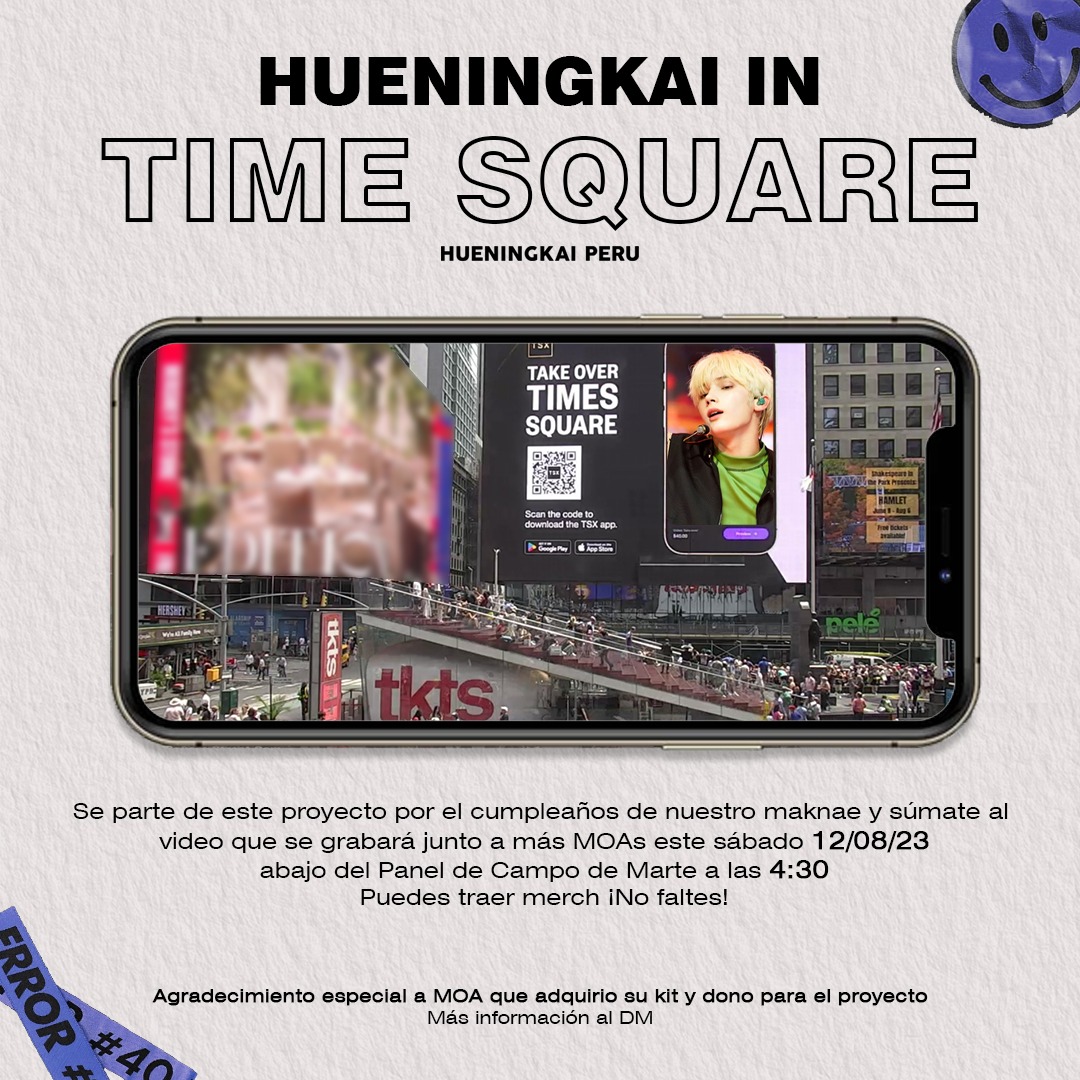 HueningMOAPeru's tweet photo. Hola MOA 💝, nos emociona anunciar que gracias a su apoyo por cumpleaños de nuestro maknae se podrá colocar un video en el Times Square de New York 🥳

___

#HUENINGKAI_IN_TIMESQUARE #HUENINGKAI_BDAY #PERULOVESHYUKA #휴닝카이 #투모로우바이투게더

©  | HueningKai - MOA Peru https://t.co/YrVWPLF1D3