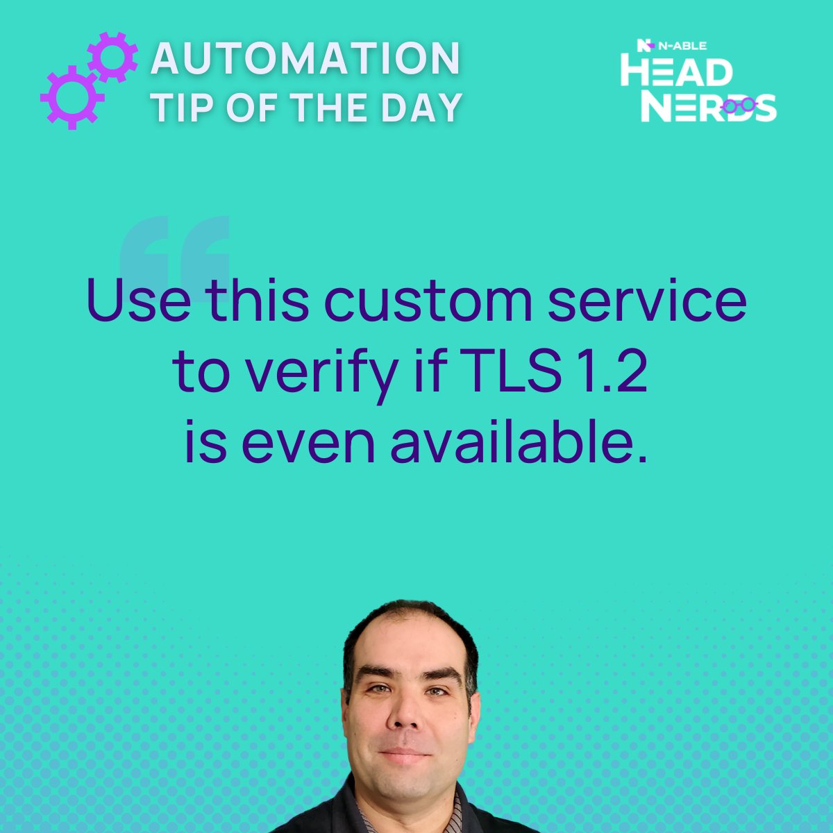 automation_nerd's tweet image. #AutomationTip: This custom service will check via spr.ly/6011PjZhN.Secu… if TLS 1.2 is available on the system.
spr.ly/6013PjZhf
#Ncentral #ITservices