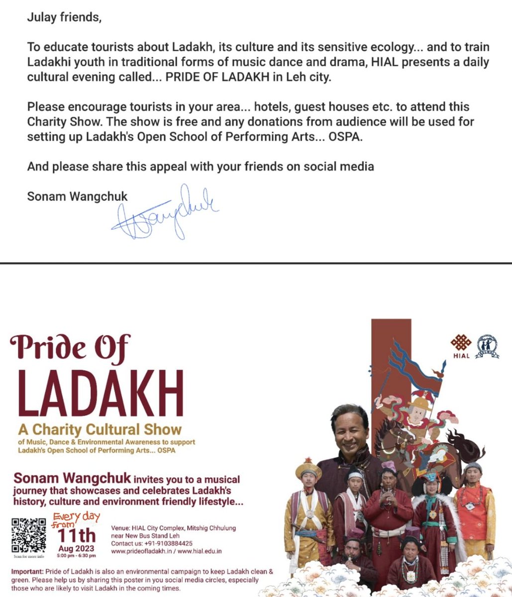 Wangchuk66's tweet photo. Visiting Ladakh without seeing 'Pride of Ladakh' is like watching a foreign film without sublittles...
Do please share this news among your friends visitng Ladakh. https://t.co/fB3rBDlFhk