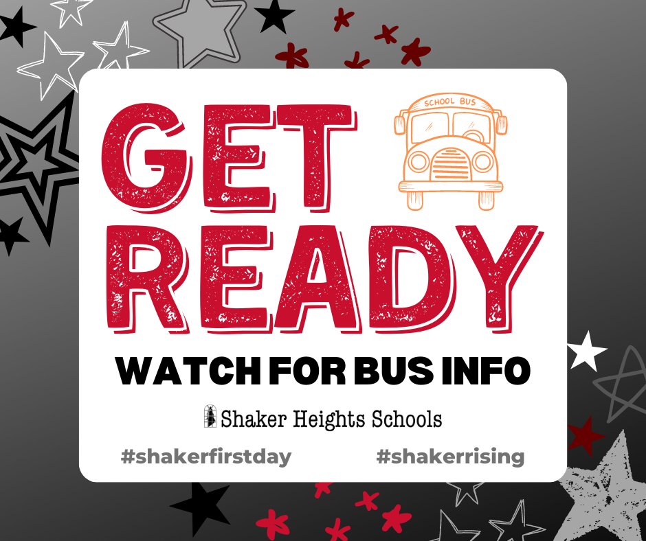 shakerschools's tweet image. Does your student ride the bus? 🚍 Be sure to check out shaker.org/transportation for detailed information on accessing, creating an account and downloading the app for Here Comes the Bus! 

*Here Comes the Bus will be available after August 14*

#shakerfirstday #shakerrising