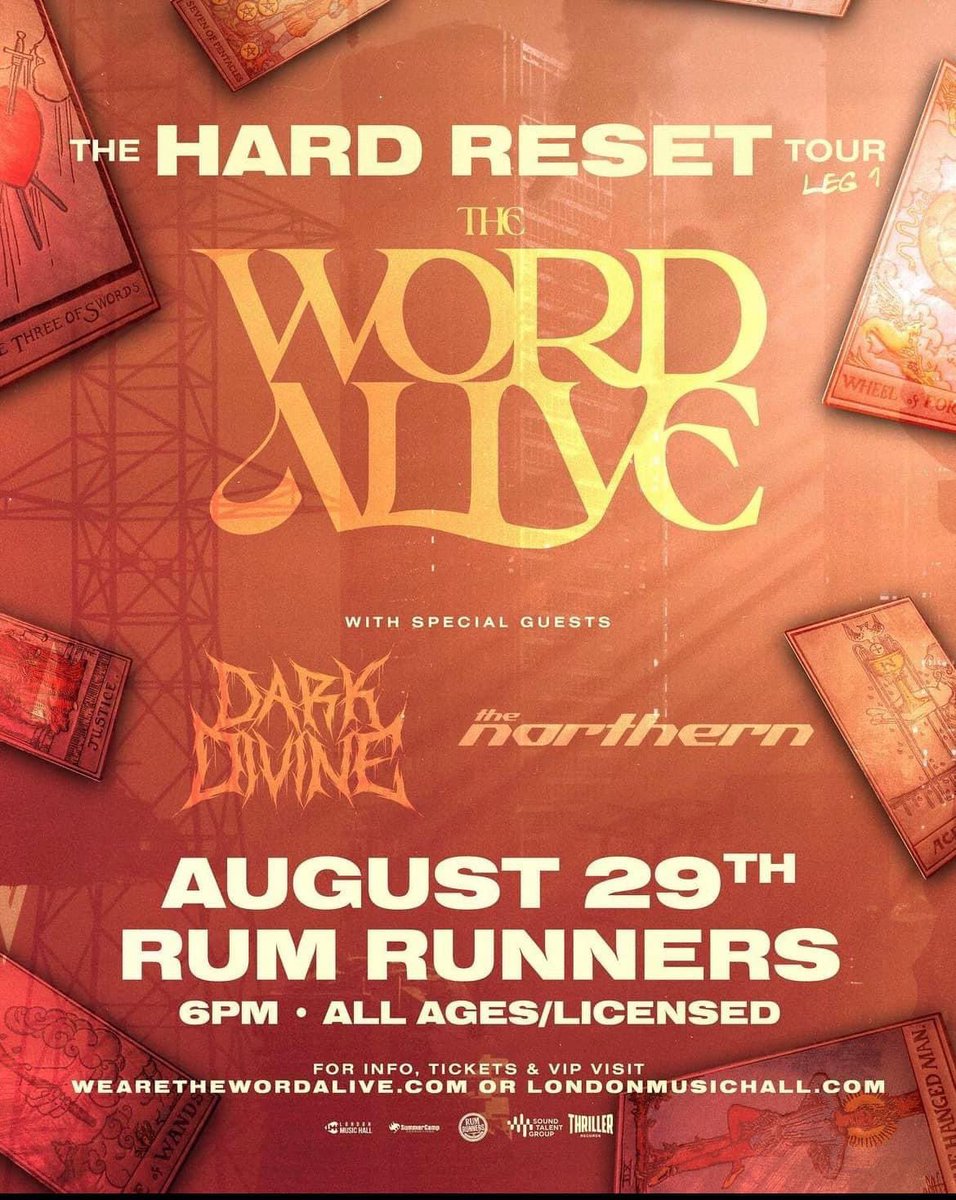 The Northern (@thenorthernto) on Twitter photo We have so much cool stuff coming up!
Catch us Aug 29 with <a href="/TheWordAlive/">THE WORD ALIVE</a> and <a href="/DarkDivineMusic/">Dark Divine</a> in London,
And get hyped for the release of Usurper September 8th! We have so much cool stuff coming up!
Catch us Aug 29 with <a href="/TheWordAlive/">THE WORD ALIVE</a> and <a href="/DarkDivineMusic/">Dark Divine</a> in London,
And get hyped for the release of Usurper September 8th!