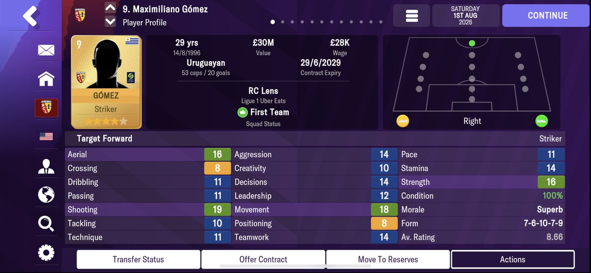 Mr_ManagerFM's tweet photo. “We’ve had our eye on Gomez for some time. When Openda talked about not believing in the project and wanting to leave, well, Gomez was the obvious choice and at a real bargain!”-MM to the fans. #FM23 #FootballManager https://t.co/rbxxuOPNBd