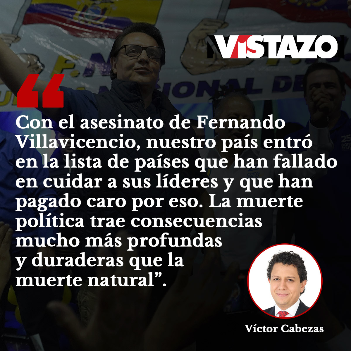#OPINIÓN | "La historia ha demostrado que la eliminación de figuras políticas es un detonante de violencia que permea rápido y tiene consecuencias fatales".

"La muerte política", por ✍️ <a href="/vdcabezas/">Víctor Cabezas Albán</a> ▶️ bit.ly/3DR2OZR