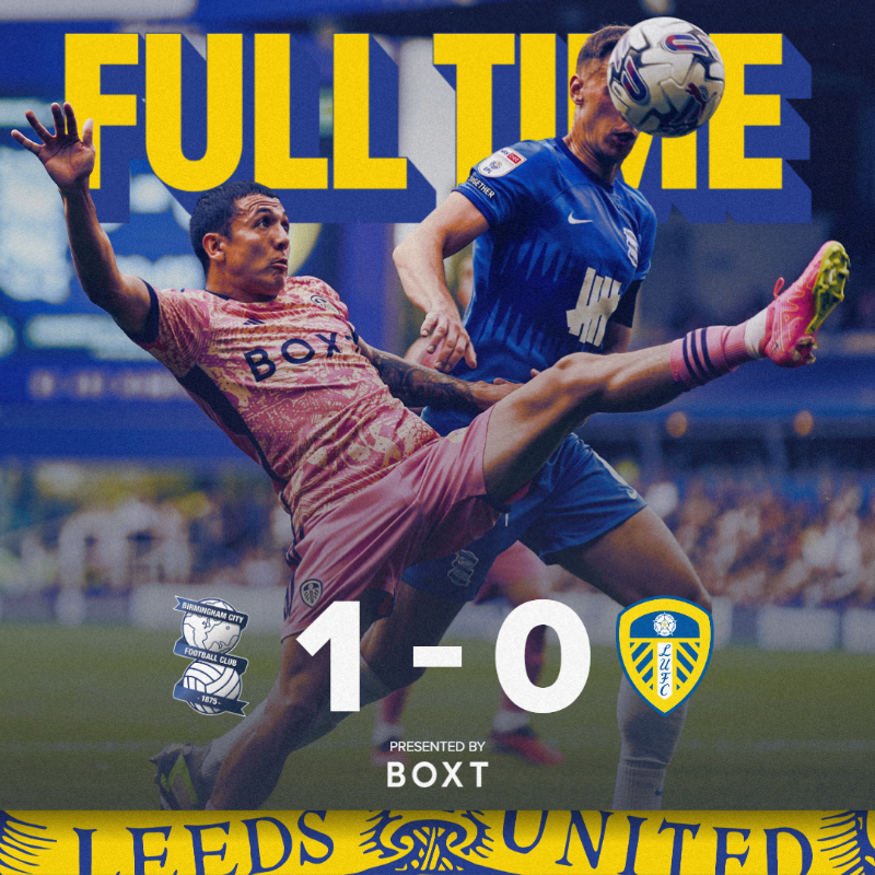 LUFC's tweet photo. 𝗙𝘂𝗹𝗹 𝗧𝗶𝗺𝗲: Lukas Jutkiewicz's late penalty gives Birmingham the win at St Andrew's