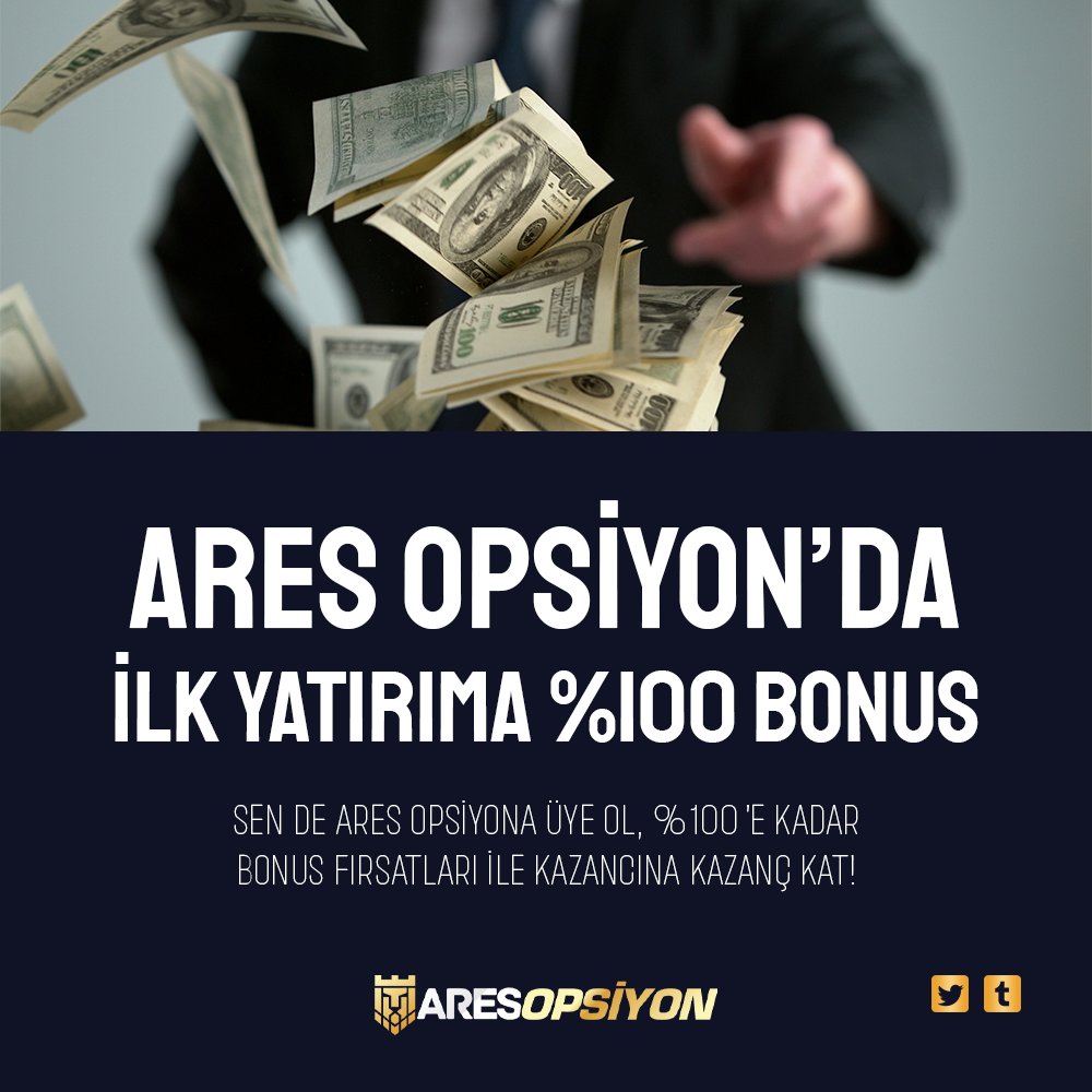 aresopsiyon's tweet photo. 🎉 Ares Opsiyon 'da İlk Yatırıma %100 Hoşgeldin Bonusu Hediye!

📈 Sen de Ares Opsiyona Üye Ol, %100 İlk Yatırım Bonusu ile Kazanmaya Hemen Başla! https://t.co/VVcrtu0T42