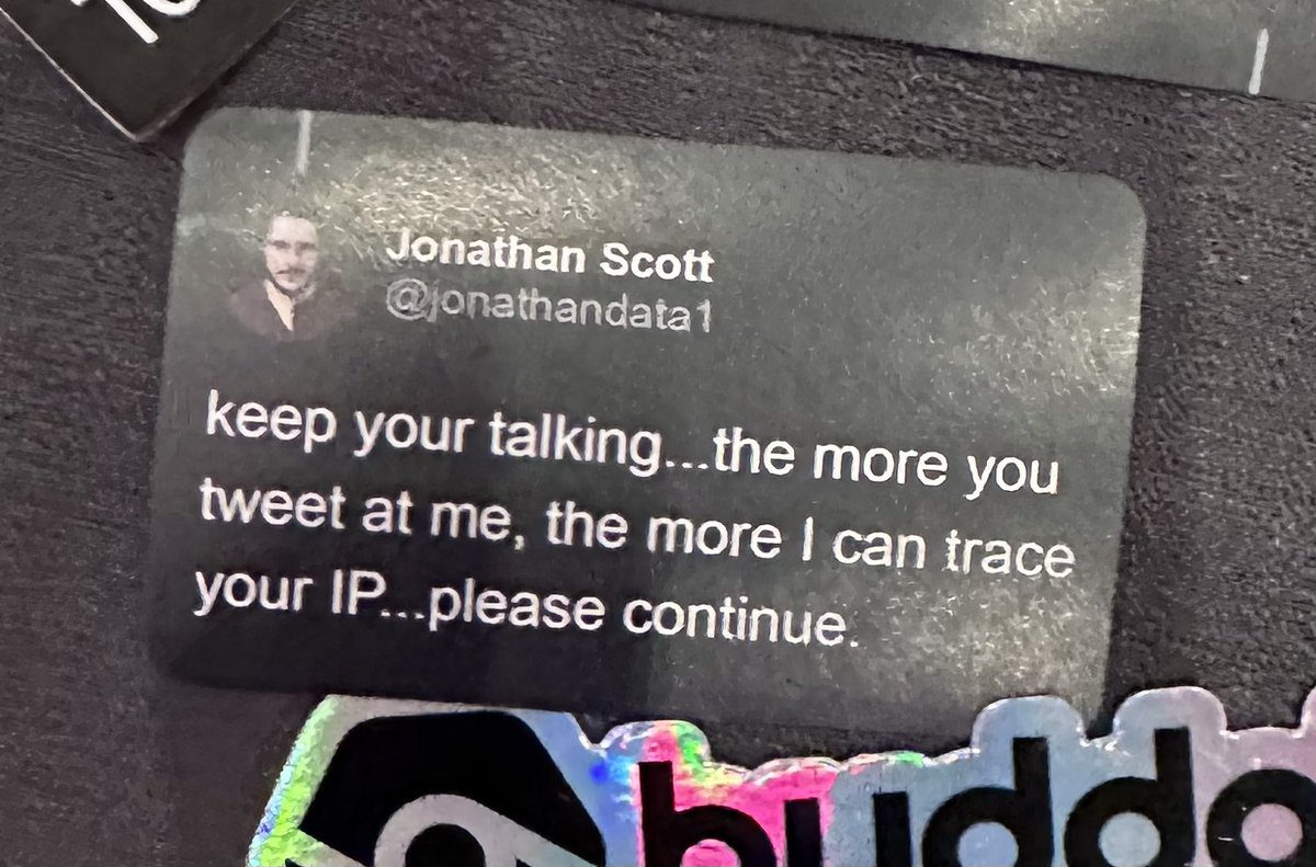 allyncrowe's tweet photo. Best sticker on the swap table. Glad to finally get one! 😂 https://t.co/etRCrnkLM2