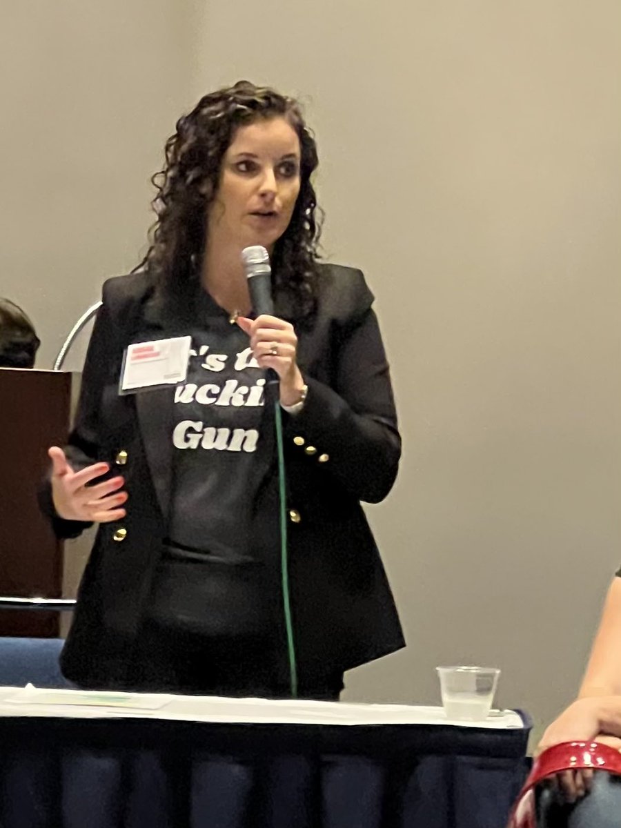 'The days of Moms Demand volunteers showing up in red shirts and doing all the talking is over.' Abi Langweiler sharing our approach to partnering, with @momsdemand in a SUPPORTIVE role to CVIP partners.