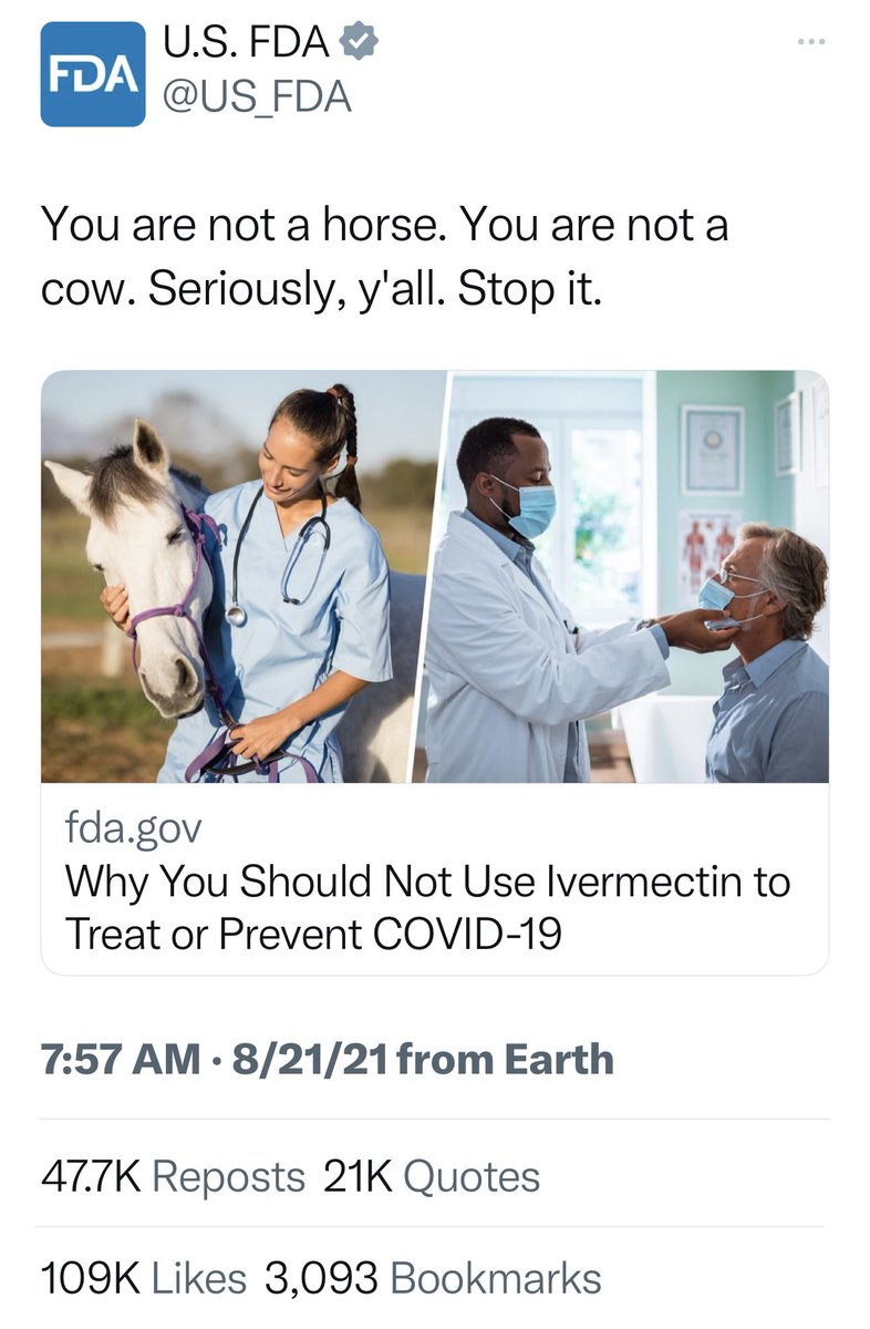 FmrRepMTG's tweet image. Doctors &amp;amp; Pharmacist were threatened they would lose their licenses if they prescribed Ivermectin to treat COVID, but thankfully many, like my own, chose to give life saving Ivermectin anyway.

The real reason the FDA lied about Ivermectin is because the vaccines would not have…