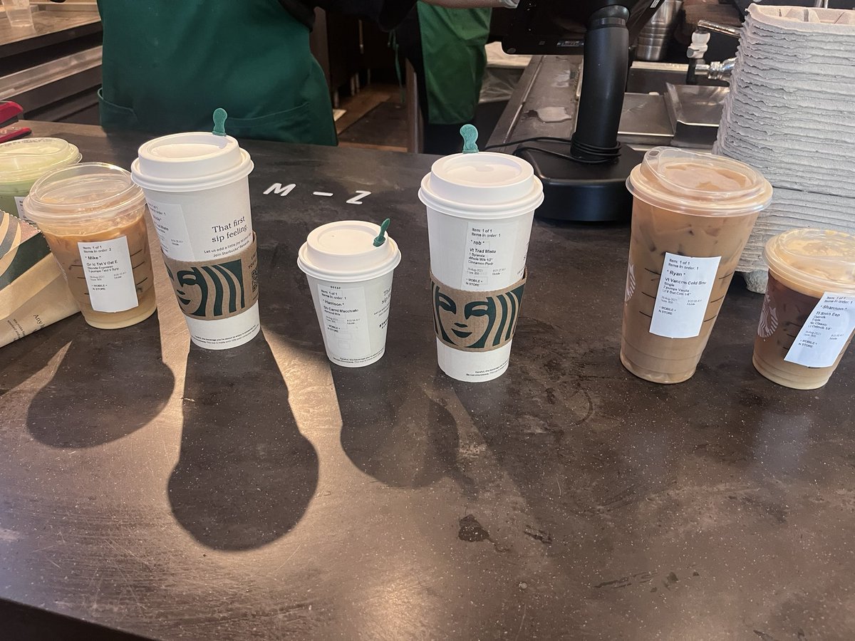 This is what convenience looks like. Also, sleeves? What a waste. And small plastic stoppers? Just more fossil fuel trash that’s exacerbating the climate crisis. #CodeRedforHumanity @starbucks @nytimes @brkfreeplastic