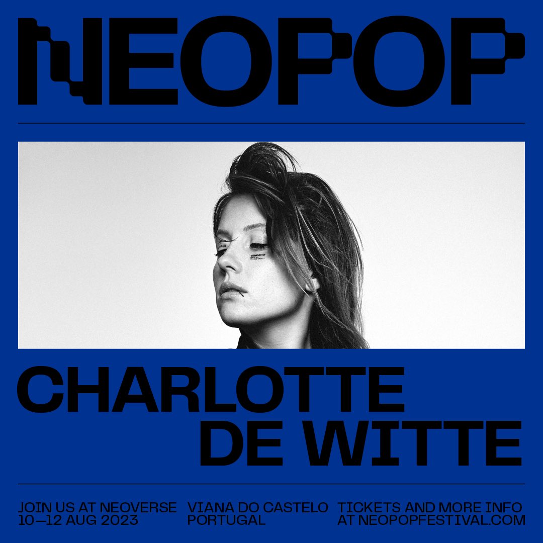 See you tonight at Neopop! I’ve been wanting to play there for a long time. I’m very excited for tonight. See you at 01h30 at the Neo Stage 💙 neopopfestival.com