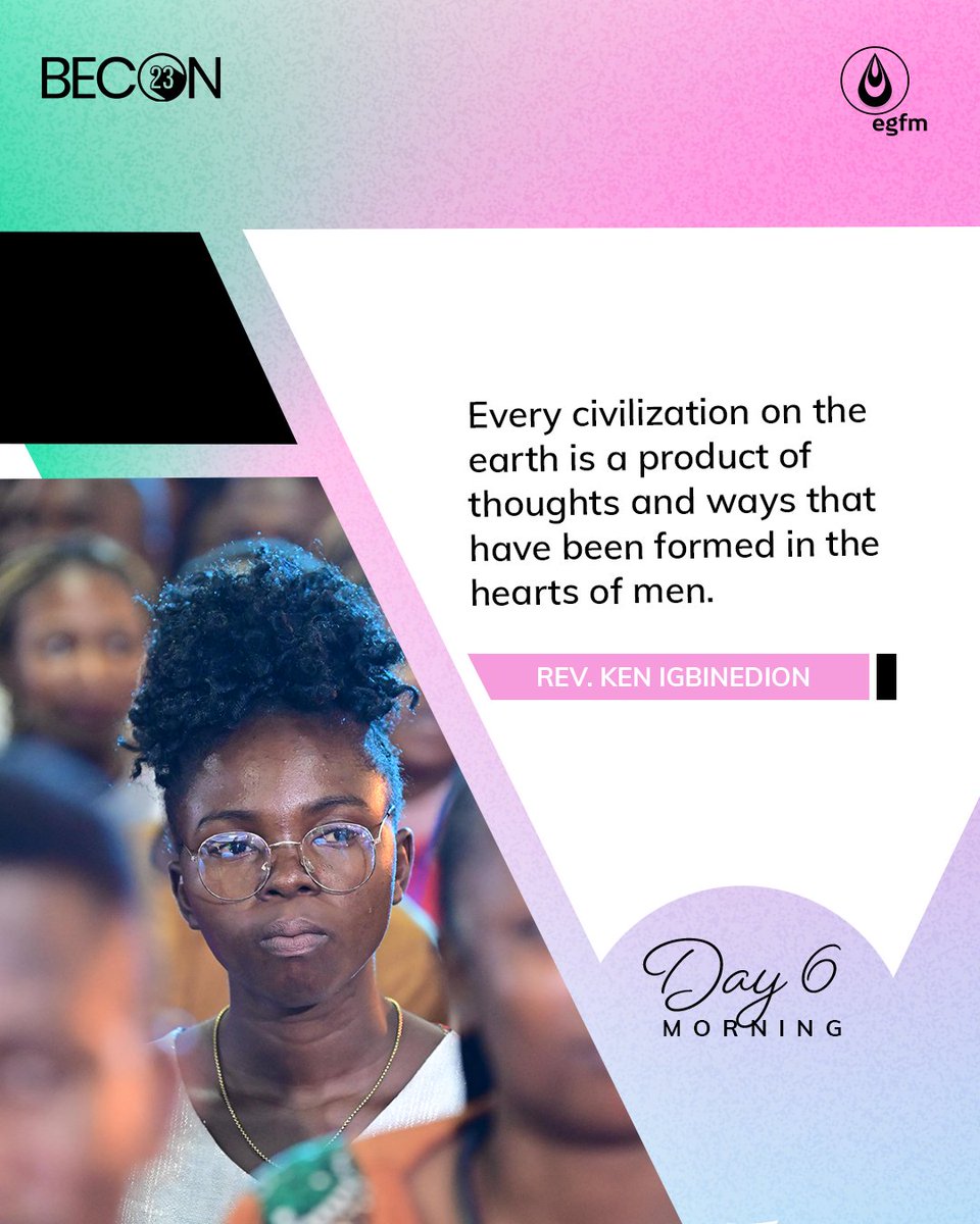 EGFMfountain's tweet photo. Below are some excerpts from the ministration of God's Word by Rev. Ken Igbinedion at #BECON23 Day 6 Morning Session.   
#RevKen #BECON23 #EGFM https://t.co/QfjClUErnN