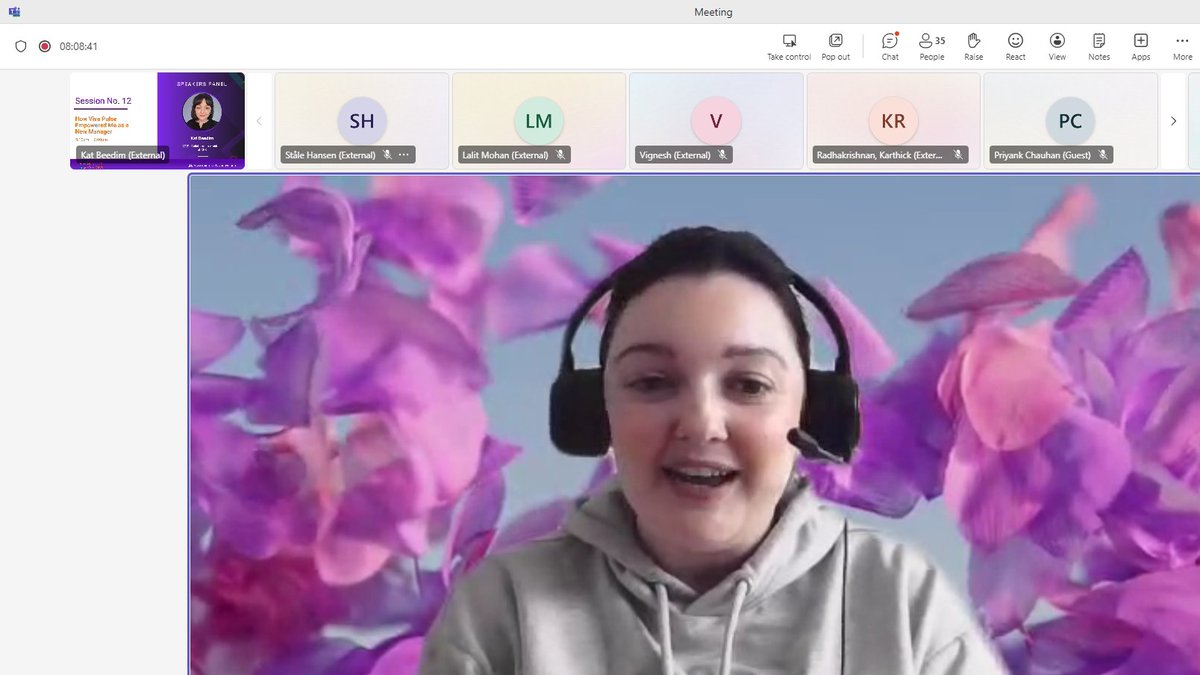 Penthara's tweet photo. Join our insightful session to explore the practical application of Viva Pulse for new managers team brought to you by our session speaker and Microsoft MVP Kat Beedim through a live demo, gain firsthand experience of utilizing Viva Pulse to support your team.

#vivapulse #MSVD https://t.co/0hDop43nlb
