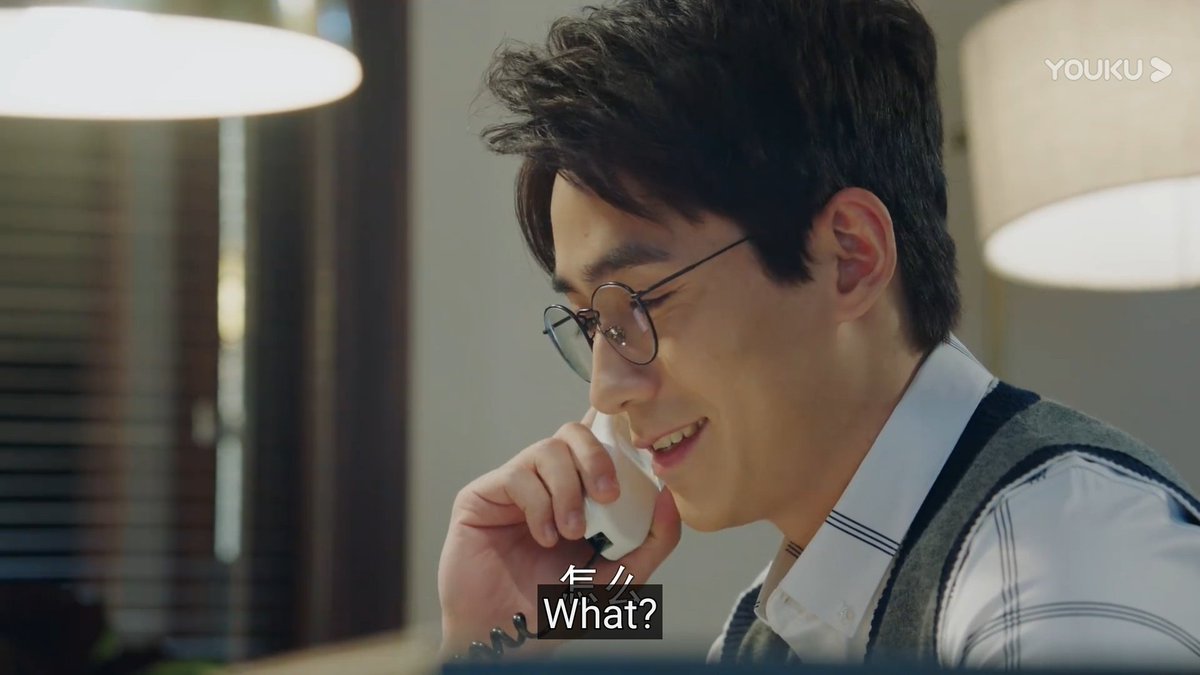 N0MYEN's tweet photo. "what are you smiling about?"

why, the phone call scene in guardian, of course! 🥹 no amount of censorship is gonna be able to cover the fact that they were flirting here https://t.co/C6sKrn6OuY