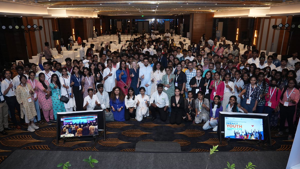 Celebrating the potential of youth across India.

The #ImpactWithYouth Conclave – brought together @IndiaSports, UNICEF India, @YuWaahIndia,  @UNinIndia agencies, and public, private and youth partners from across South Asia to commemorate International Youth Day.

Thank you…