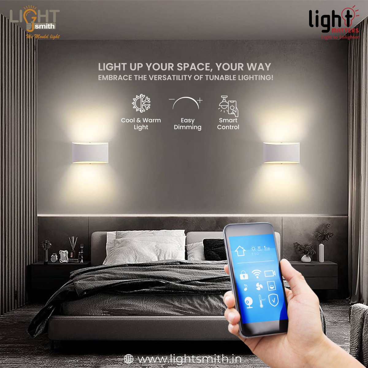 Light_Matters_'s tweet photo. Light Up Your Space, Your Way! Embrace the Versatility of Tunable Lighting.

📷For more information Contact-Us:-
📷https://t.co/rxhbvKKJGa
📷98256 95417

#LightMatters #OSUMSMART #skyville #lighting #lightingdecor #lightingdesign #SmartLightingSolutions #light #AhmedabadLiving https://t.co/1wHatDUYSb