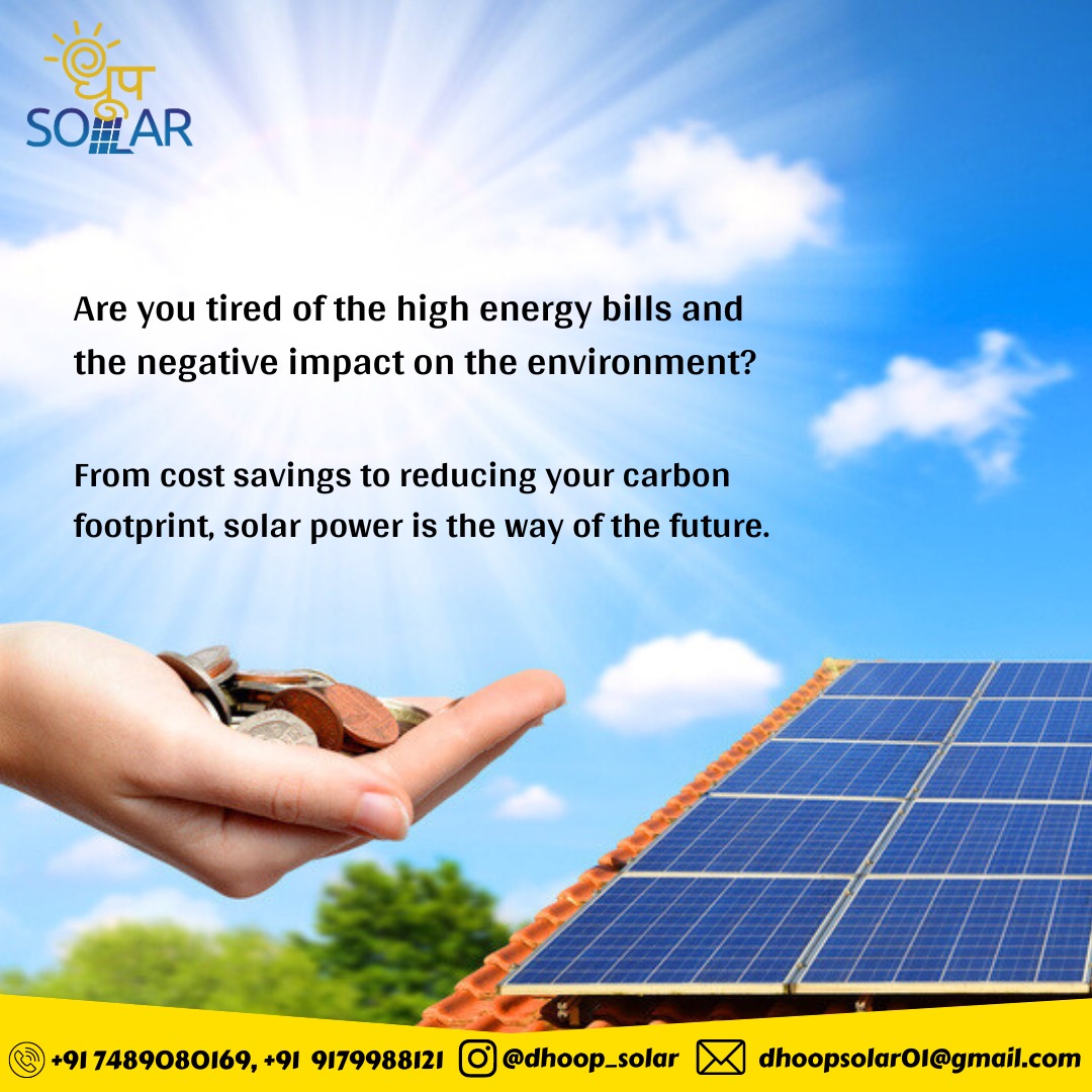 Are you tired of the high energy bills and the negative impact on the environment?
from cost savings to reducing your carbon footprint solar power is the way of the future.

Contact : +91 74890 80169
.
.
#greenenergysolar #greensolar #indoresolar #solarpanelcompany #solarenergy