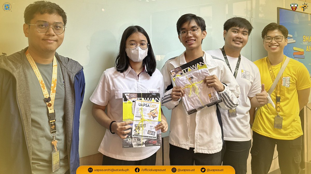 uapsaust's tweet photo. May their diligence continue to inspire others as they embark on this new journey as 🖊️𝕗𝕣𝕖𝕤𝕙𝕞𝕖𝕟 𝕒𝕣𝕔𝕙𝕚𝕥𝕖𝕔𝕥𝕦𝕣𝕖 𝕤𝕥𝕦𝕕𝕖𝕟𝕥𝕤 📐together with 𝐔𝐀𝐏𝐒𝐀 𝐚𝐧𝐝 𝐔𝐒𝐓𝐂𝐀!

Caption by: Rosemarie Ambon
Edited by: Sofia Obrador https://t.co/wTOMFPjLHW