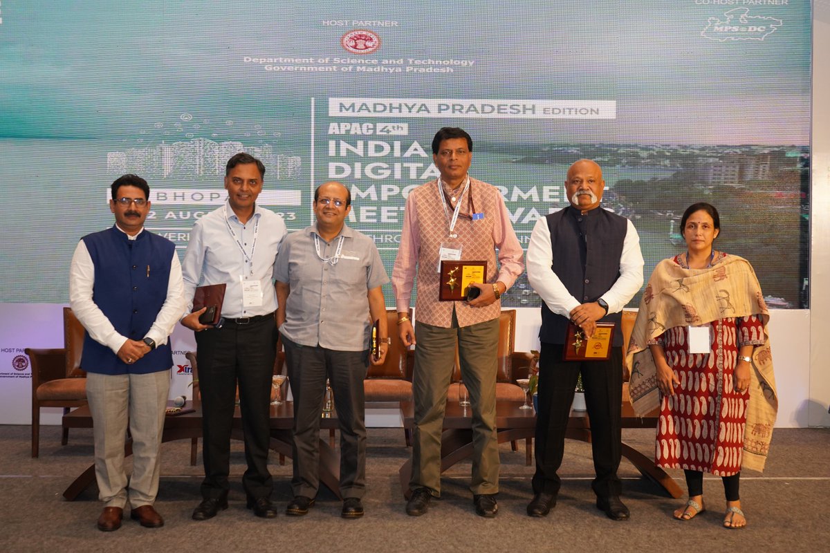 Apacnewsnetwork's tweet photo. Special Presentations followed by Panel Discussion on Embracing Emerging Technologies, Ensuring Effective Governance: The Best Practices at the 4th ‘APAC IDEM &amp; Awards-MP’ held on 11 Aug'23 (Day 1) in Bhopal.
#IDEM #IDEMMP #APACGovernance #APACMPIDEM @DstRajasthan @sumnesh_joshi https://t.co/ZzLMOaH7Uy