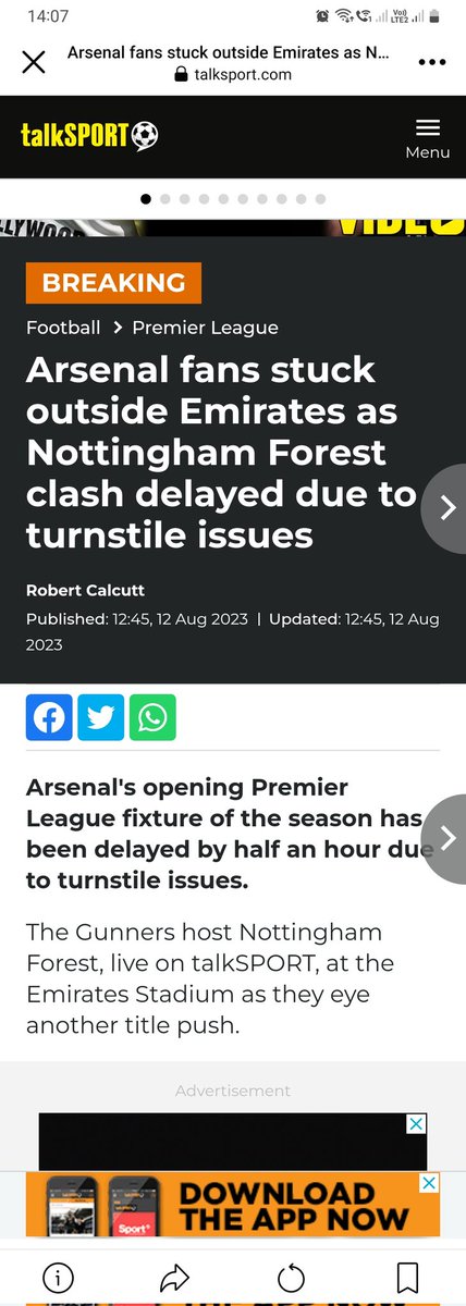 consumerCallie's tweet photo. Game 2 of @premierleague, I'm already in full petty &amp; spiteful mode. I predicted @Arsenal might stumble this season, too desperately eager to forget their end 22/23 implosion. I hope starting this season with a collapse of their turnstiles is a sign of a brewing incurable malady. https://t.co/7xc8bHBGXS